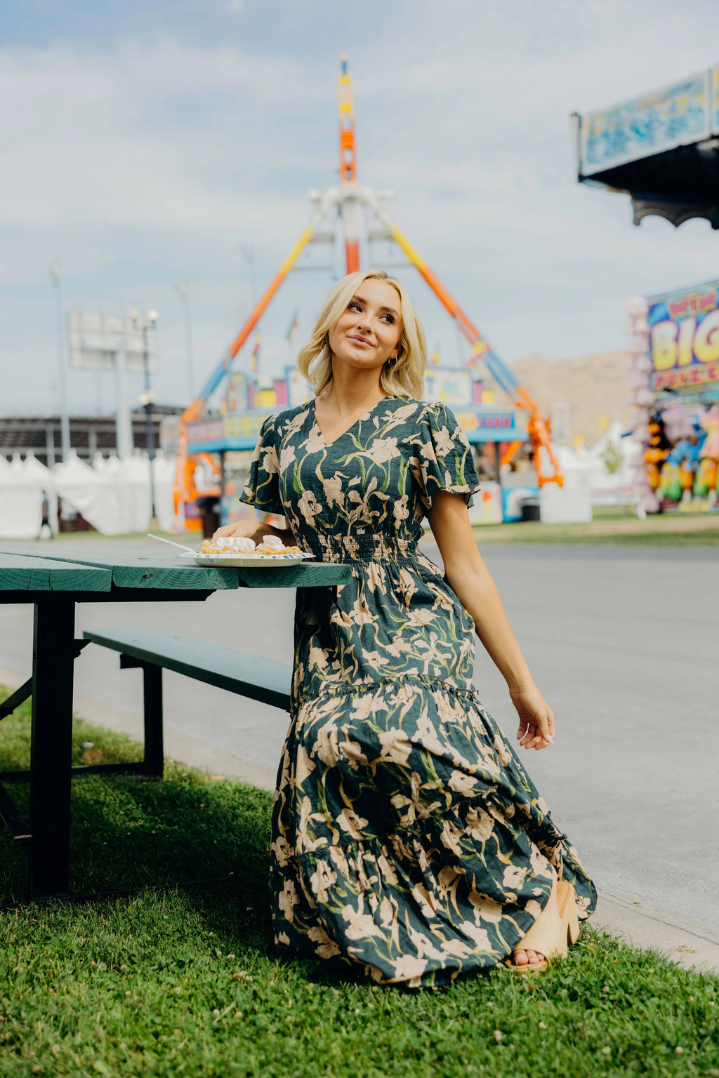 The Eden in Botanical Dusk Dress