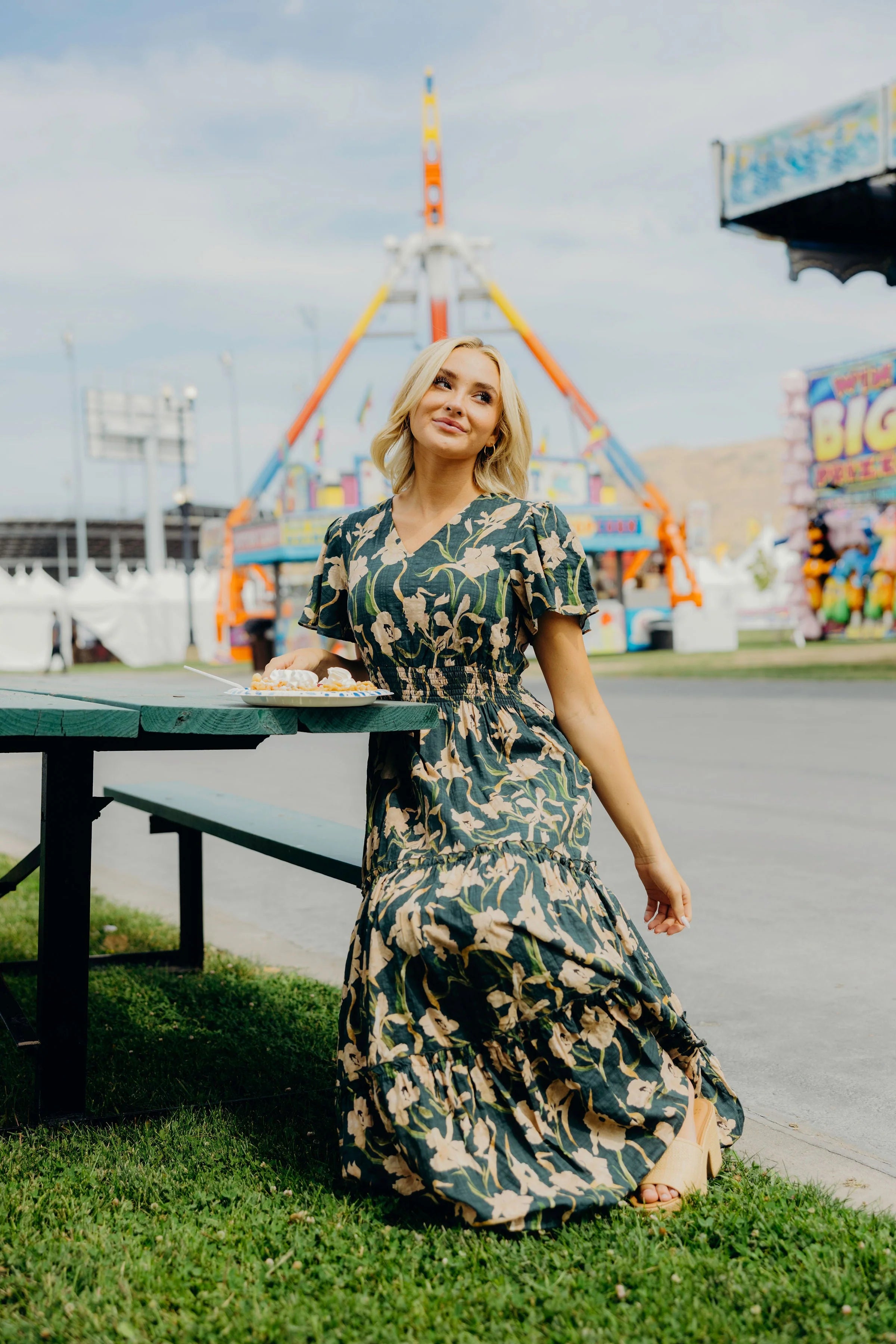 The Eden in Botanical Dusk Dress