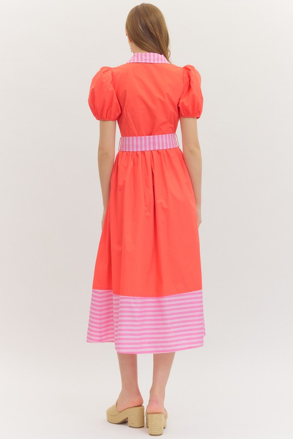 Candy Stripe Midi Dress