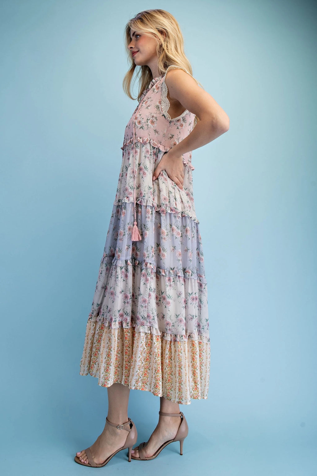 Sleeveless Tiered Dress