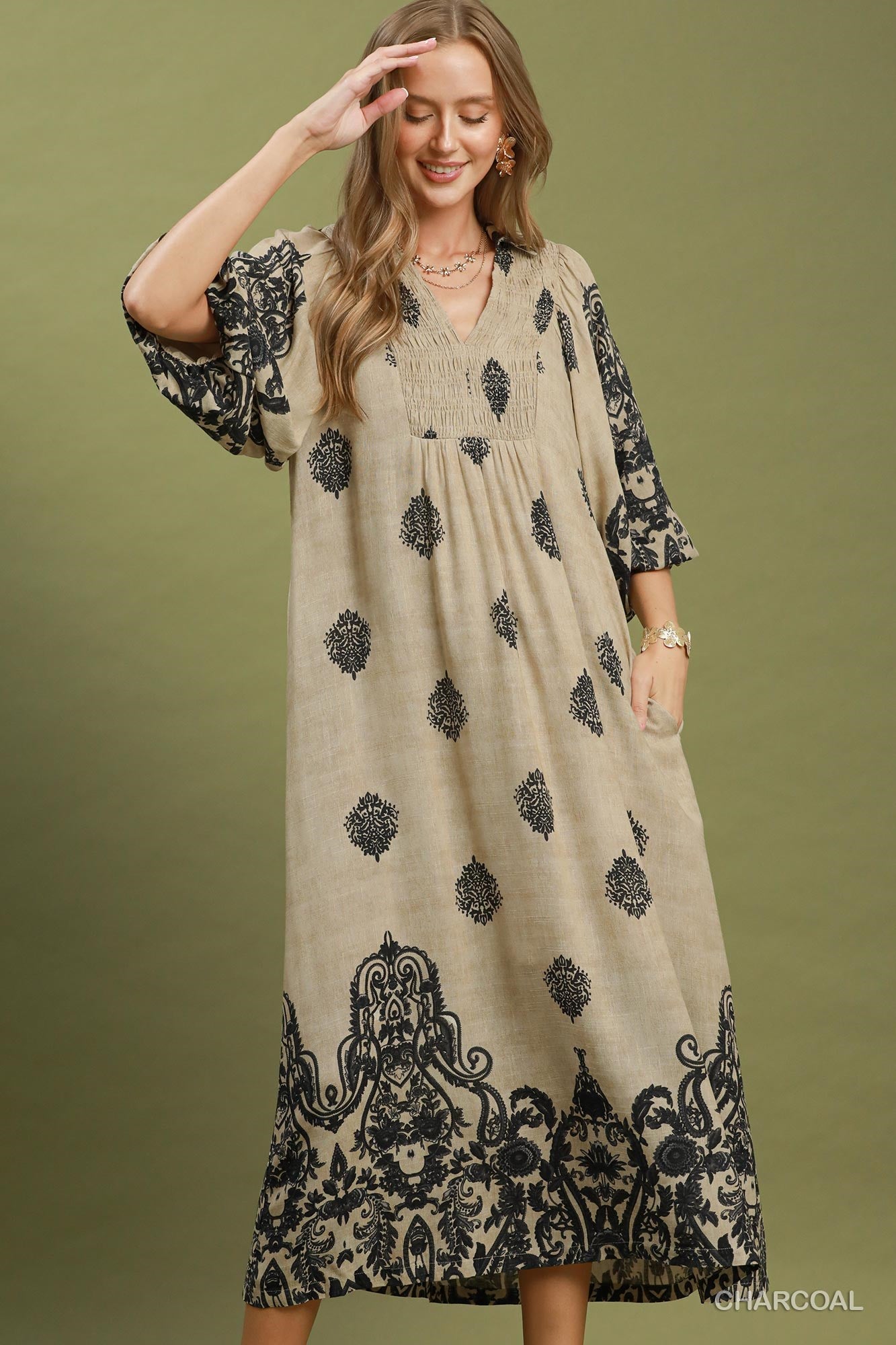 Boho Afterdark Midi Dress