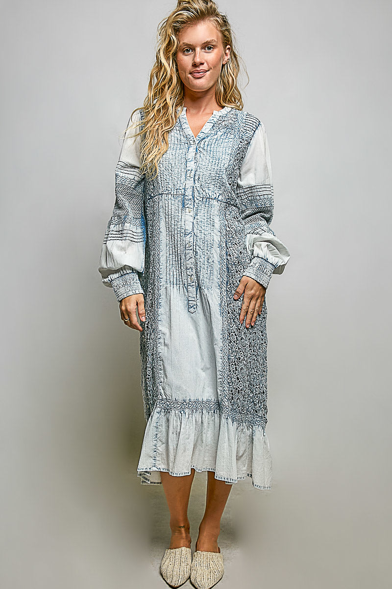 Folklore Denim Dress
