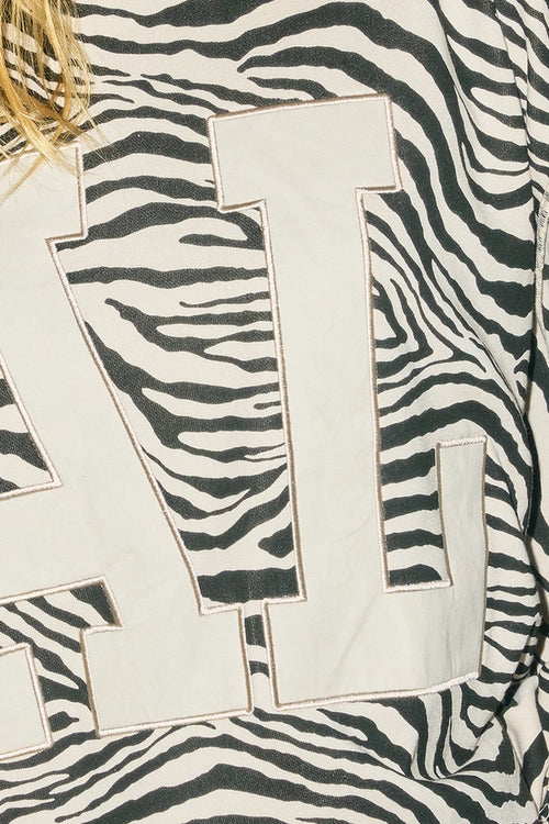 Alabama Zebra Print Pullover
