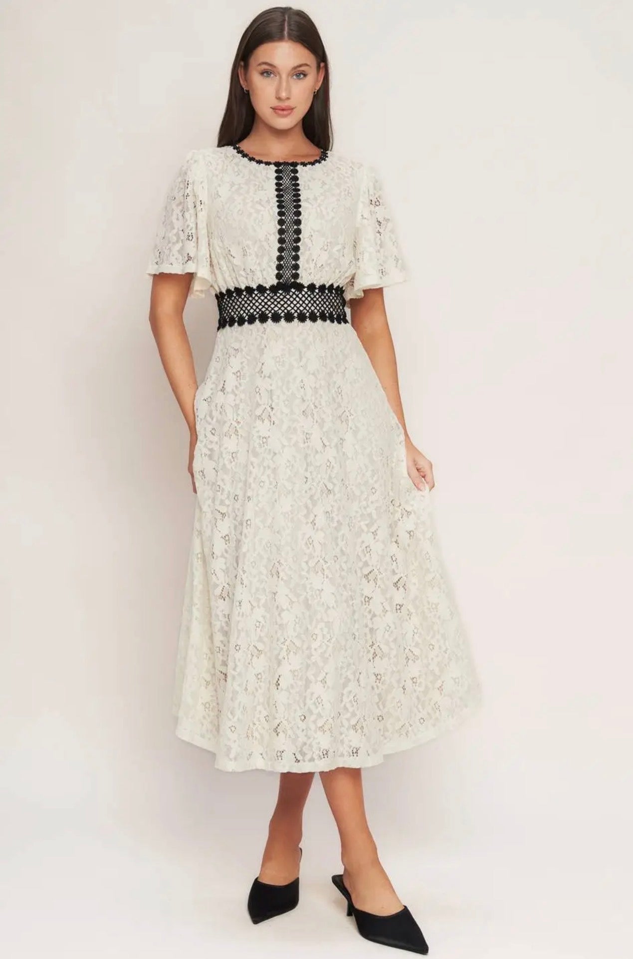 Ivory Lace Dress