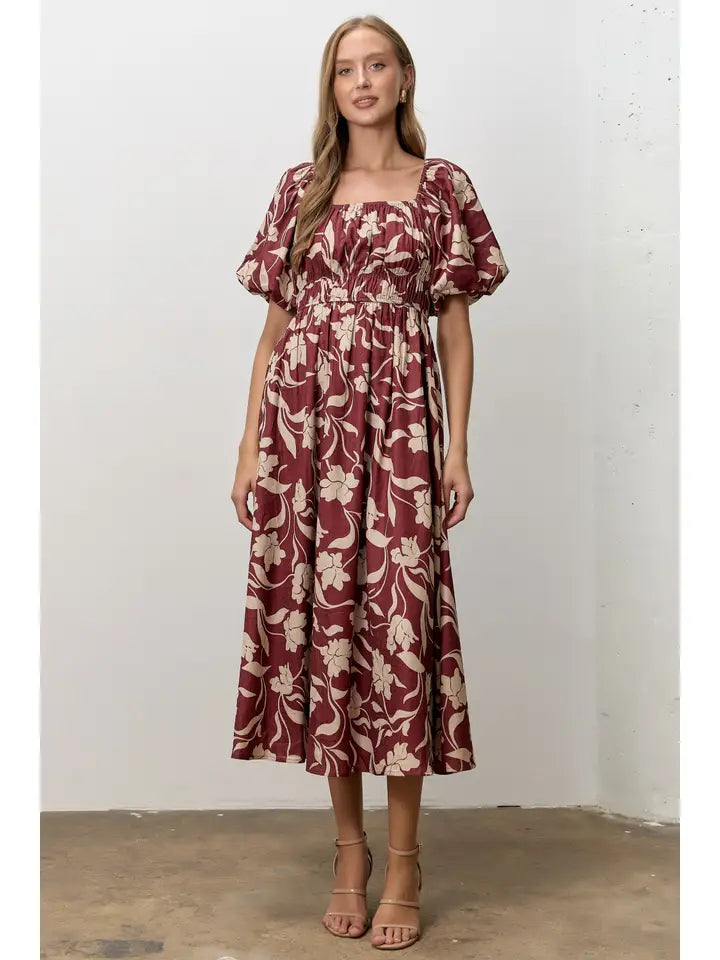 Midnight Ashes Midi Dress