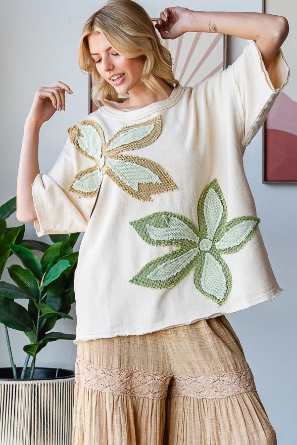 Magnolia Patch Top