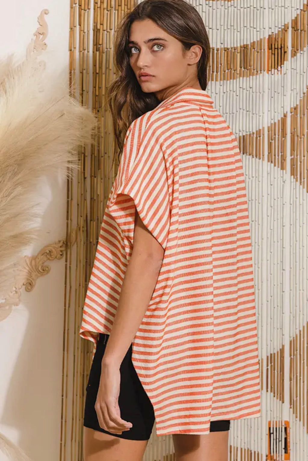 Oversized Striped Top