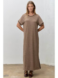 Stiped Knit Midi Dress