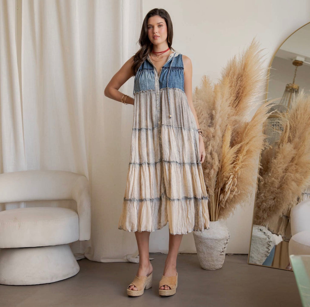 Boho sleeveless Duster
