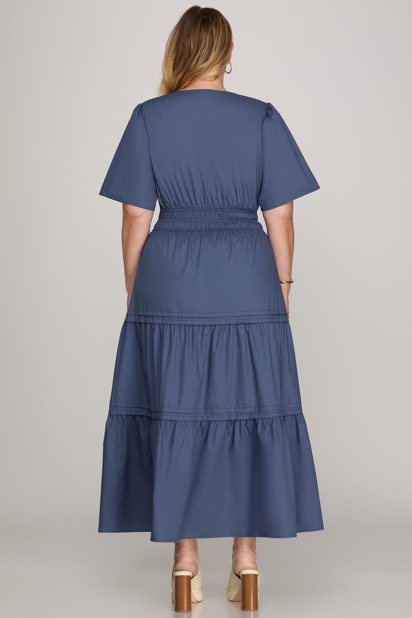 Curvy Smocked Maxi Dress
