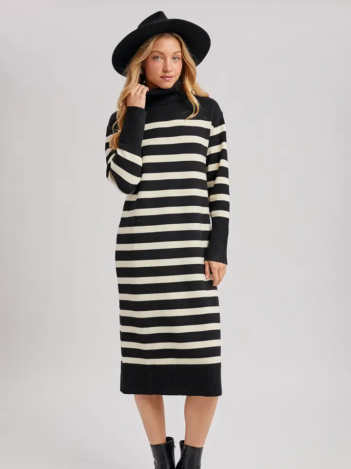 Striped Sweater Dress