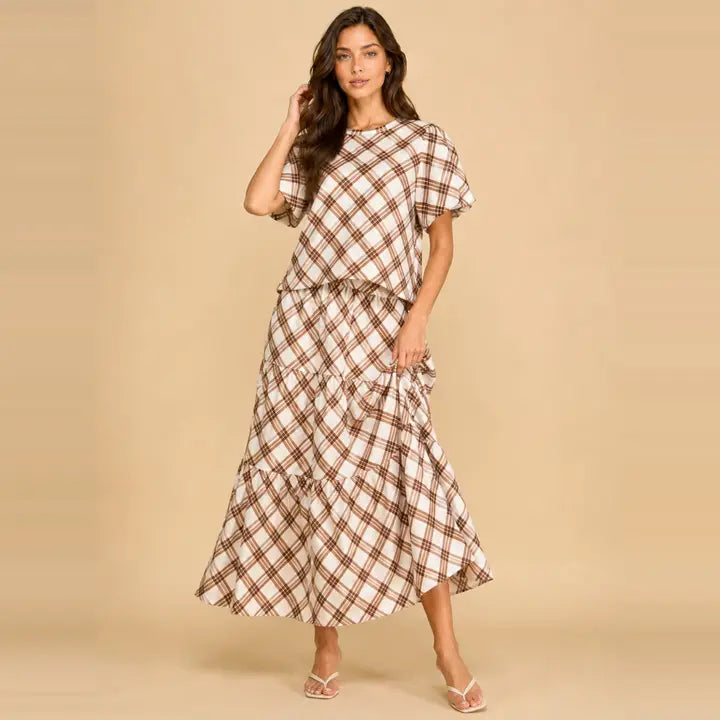 Pretty in Plaid Top