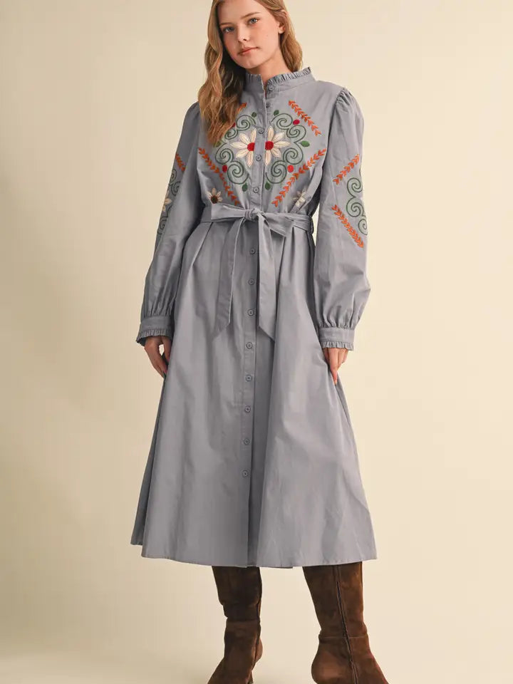 The Embroidered Colonial Dress
