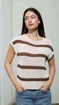 Sleeveless Striped Vest