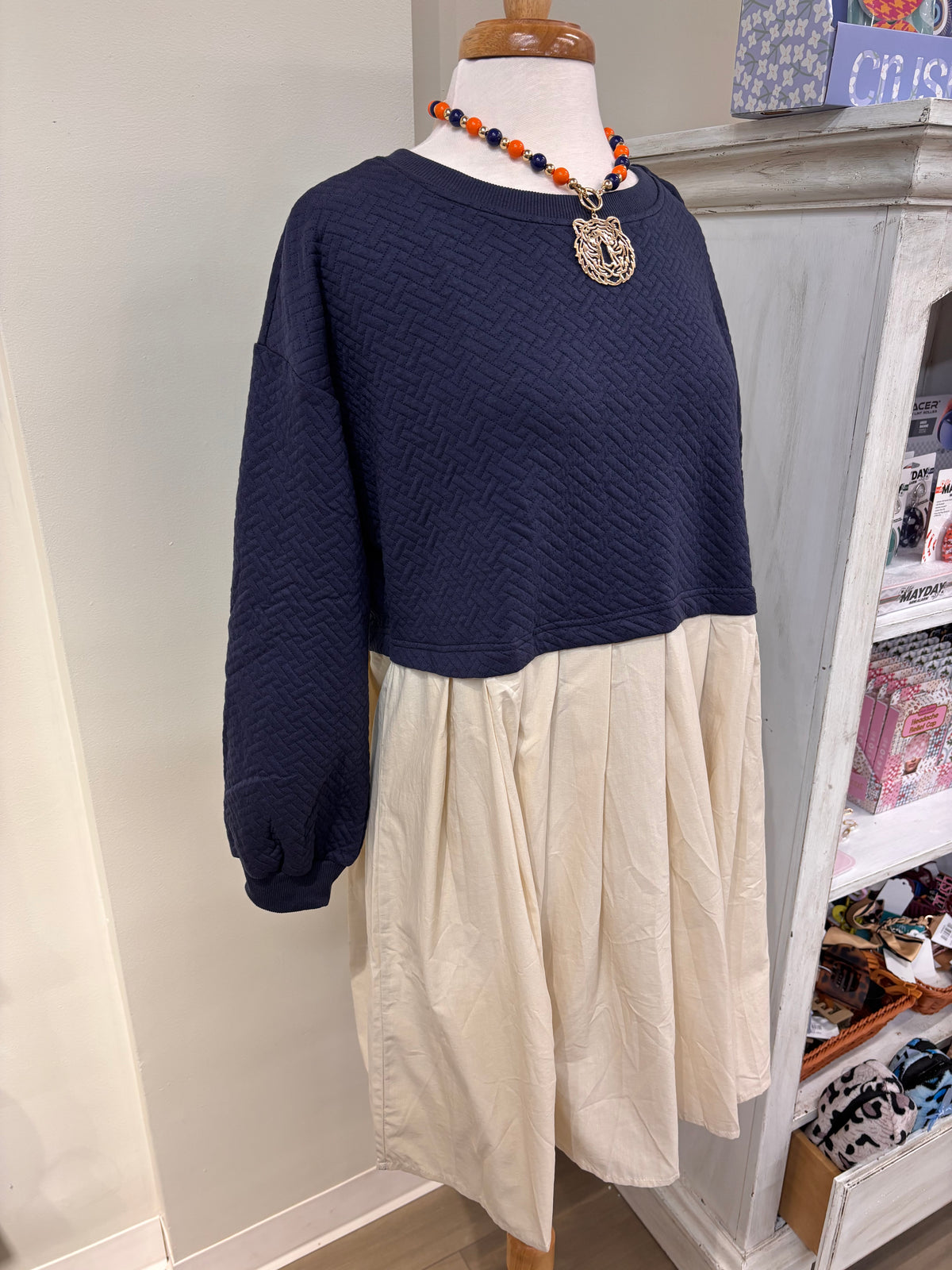 Textured Game Day Dress