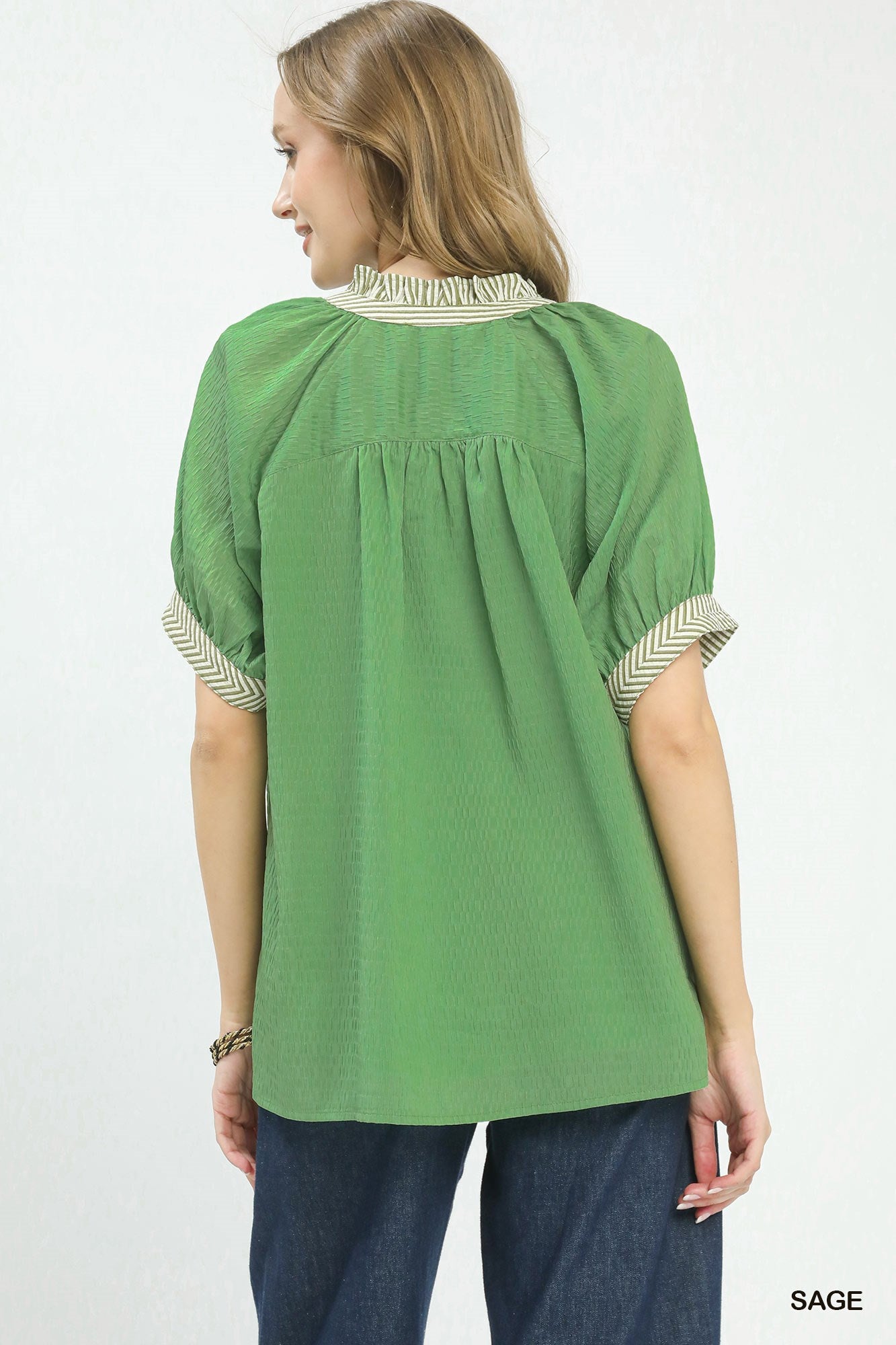 Breezy Chevron Blouse
