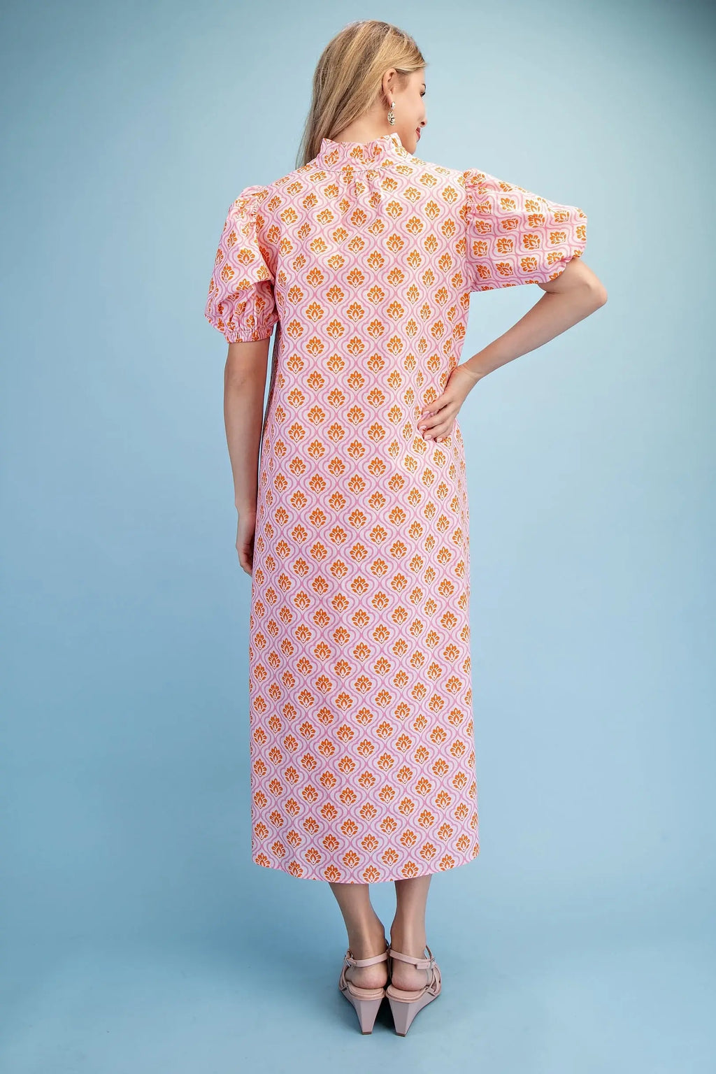 Tangerine Bloom Dress