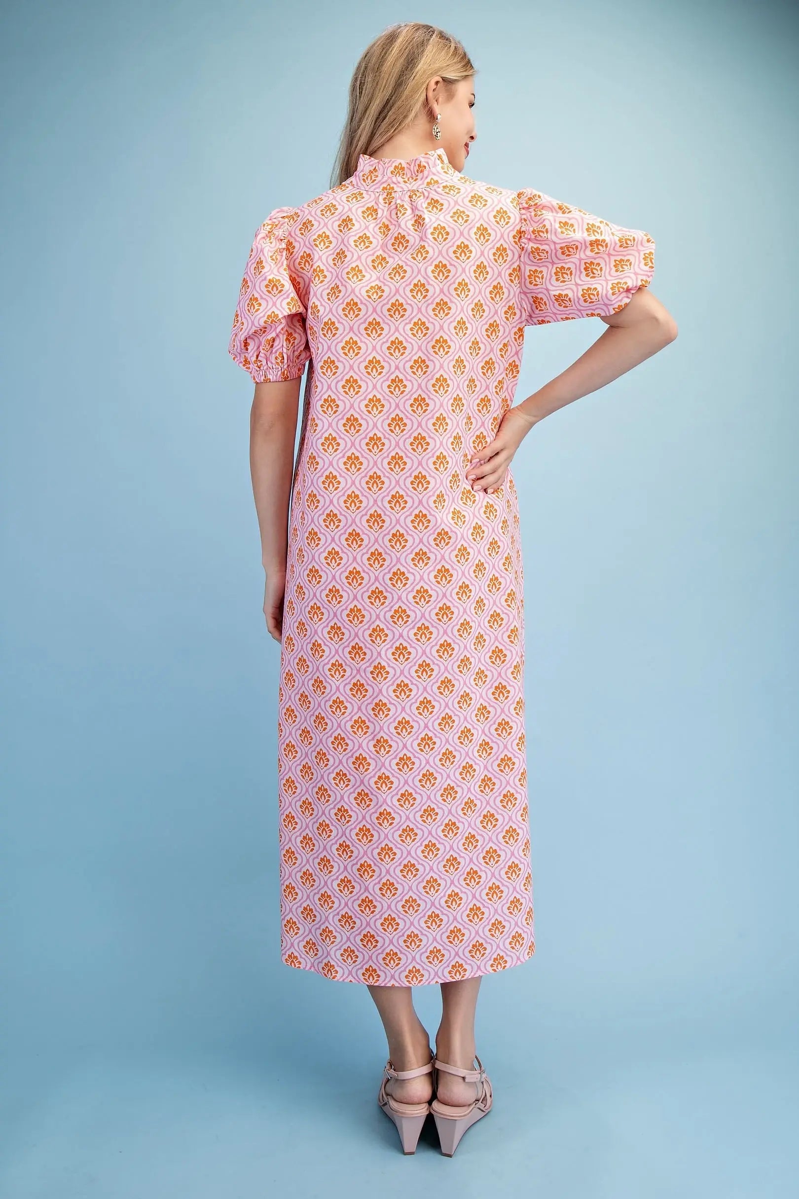 Tangerine Bloom Dress