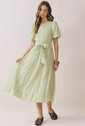 Lime Sherbet Midi Dress