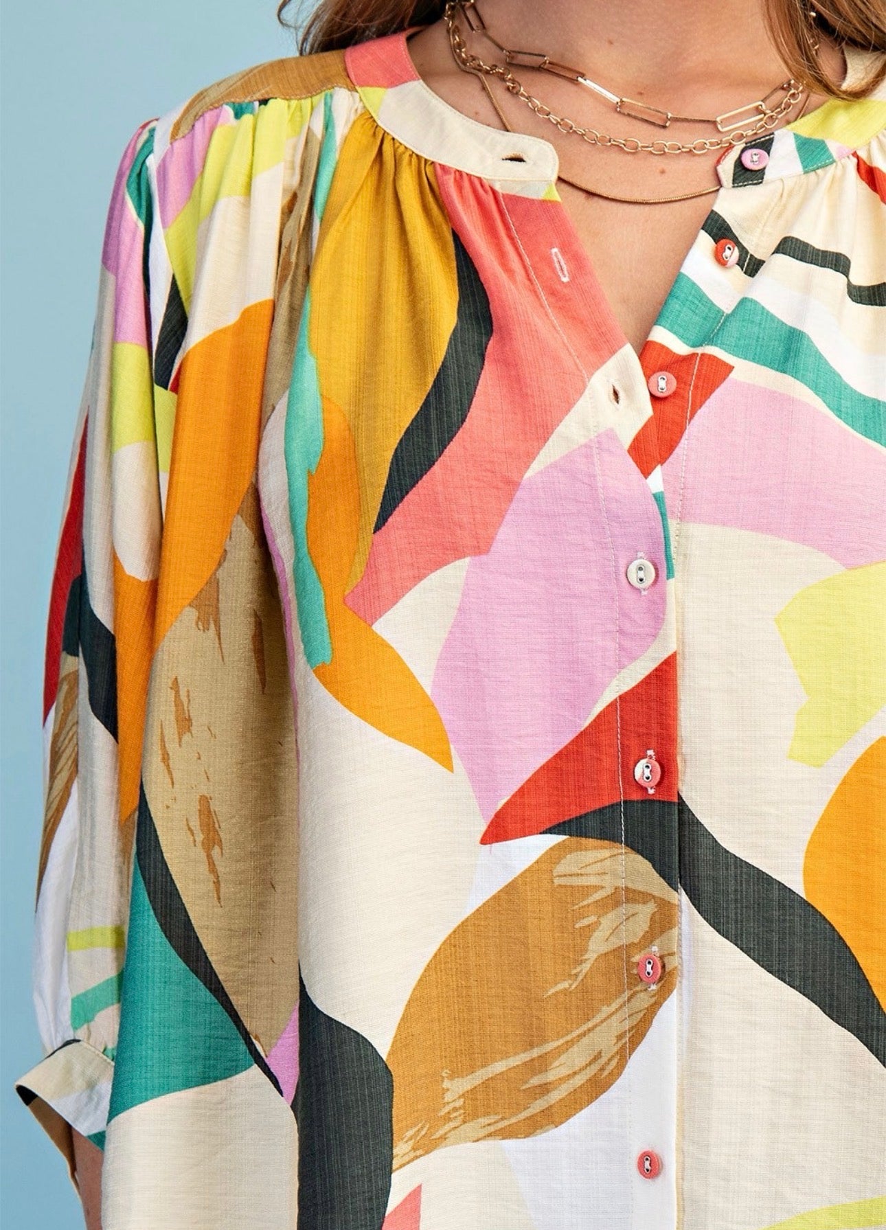Curvy Kaleidoscope Top
