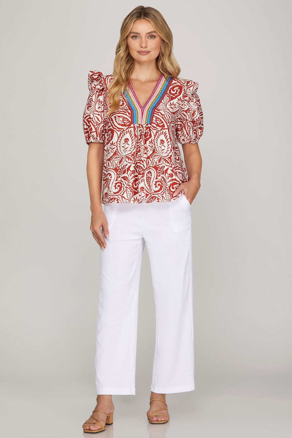 Folklore Ruffle Top