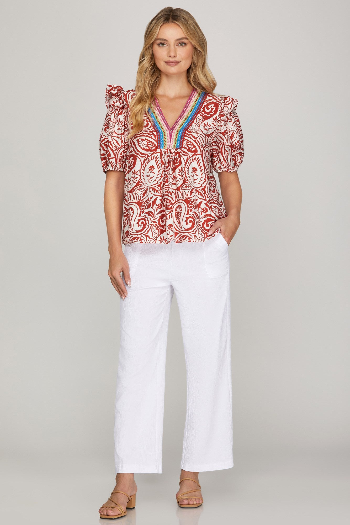 Folklore Ruffle Top