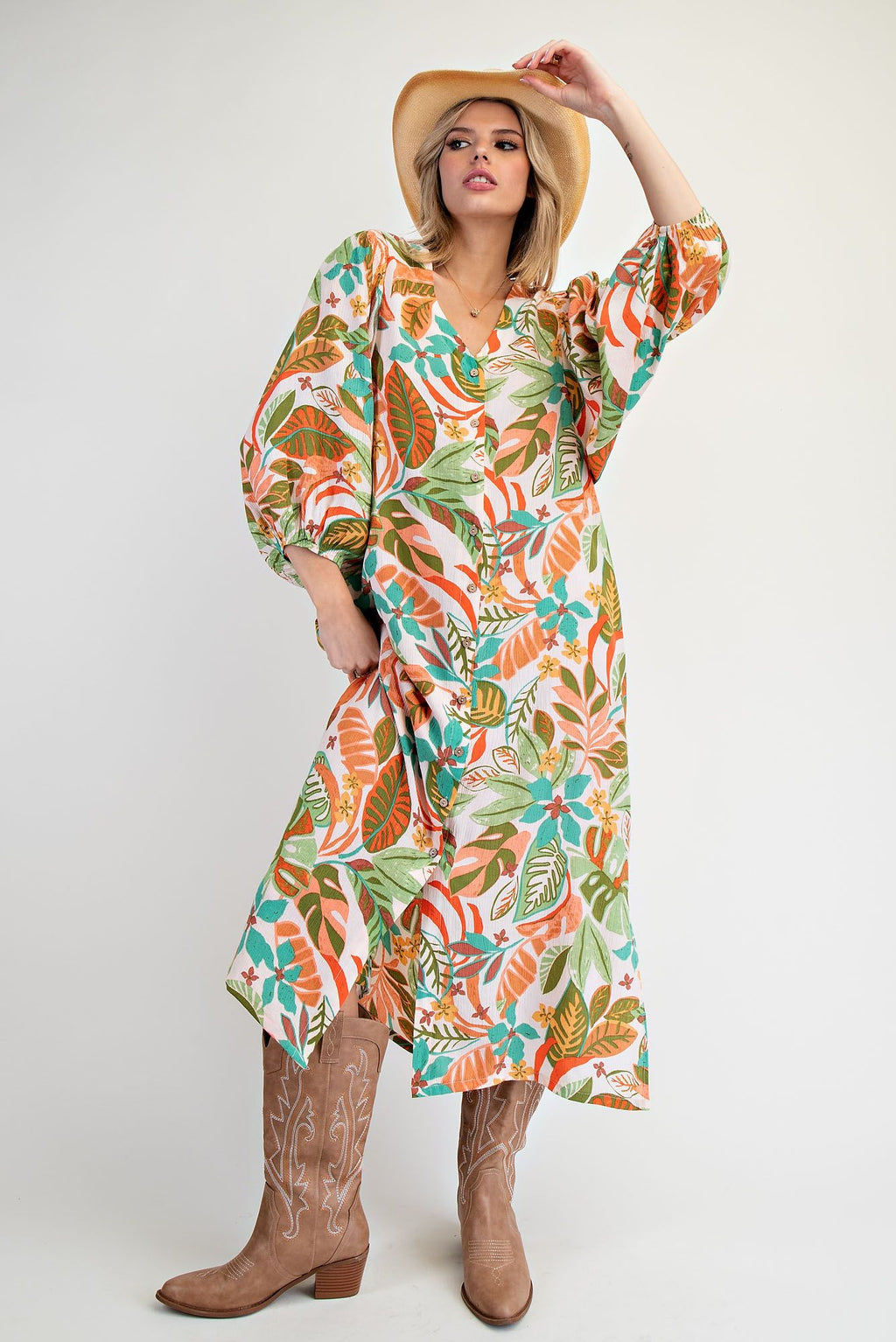 Jungle Luxe Midi Dress