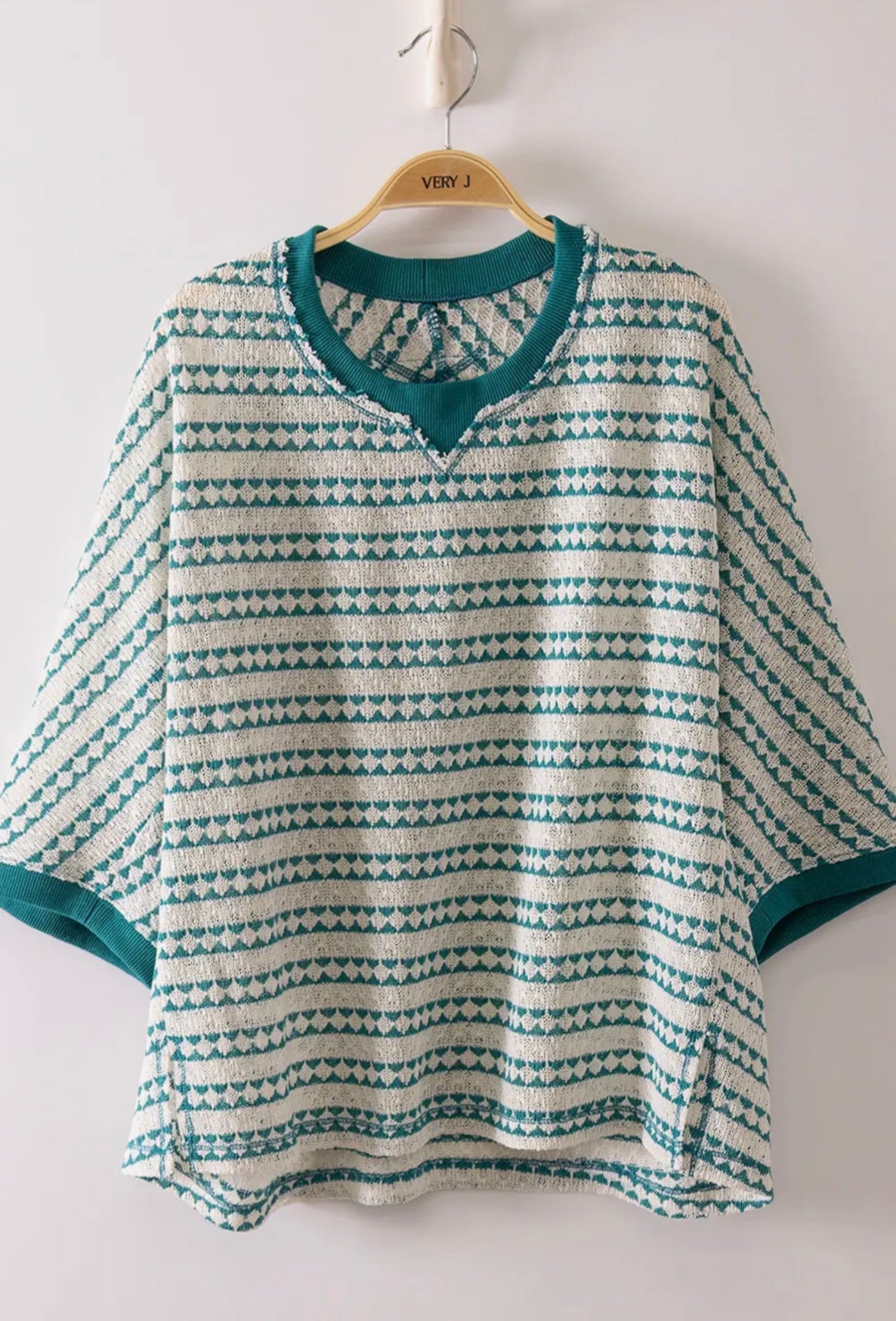 Textured Top in Seafoam