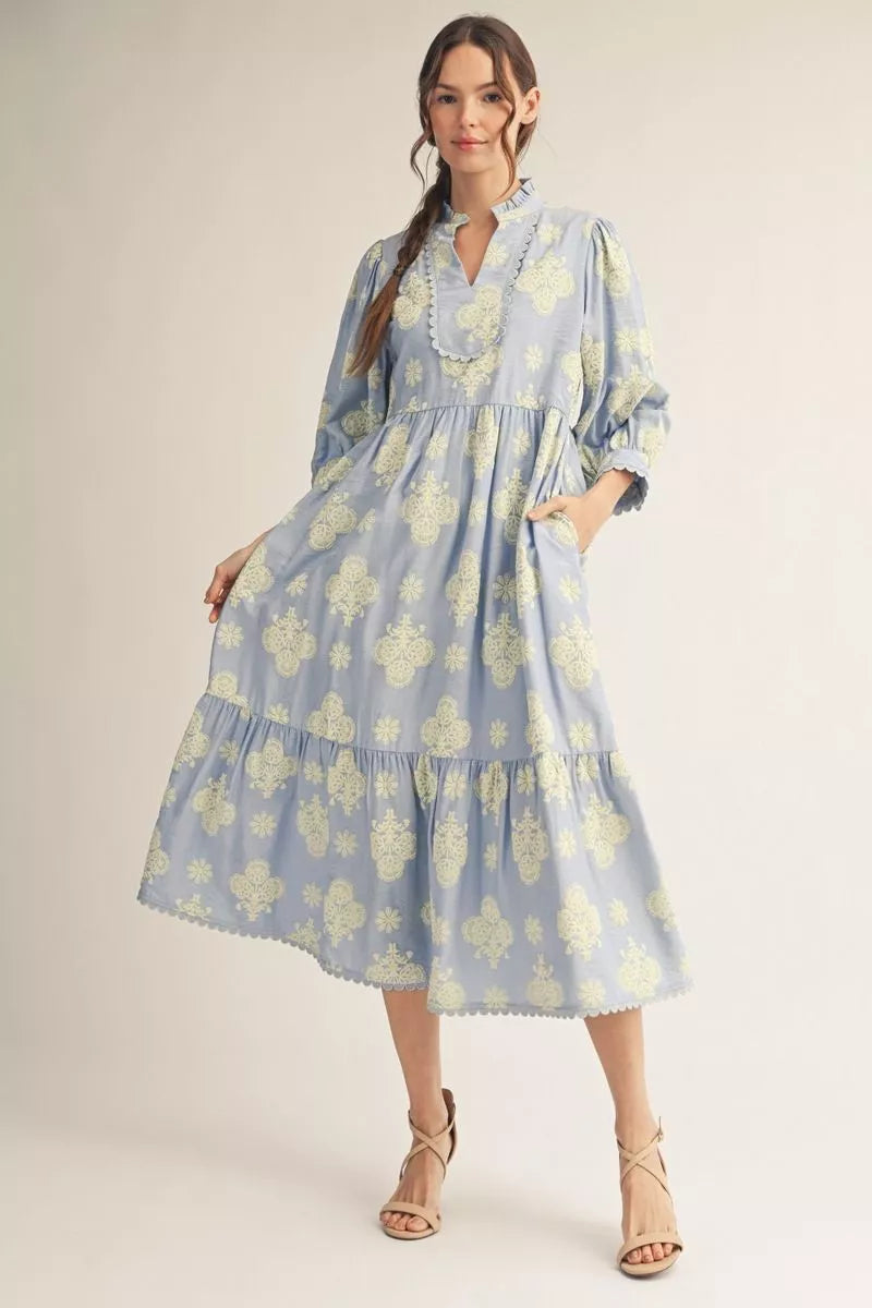 Ice Blue Queen Midi