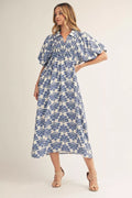 Curvy Denim Medallion Dress