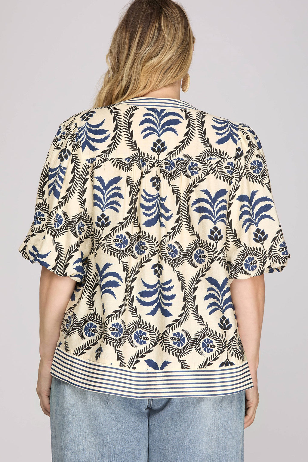 Midnight Bloom Blouse