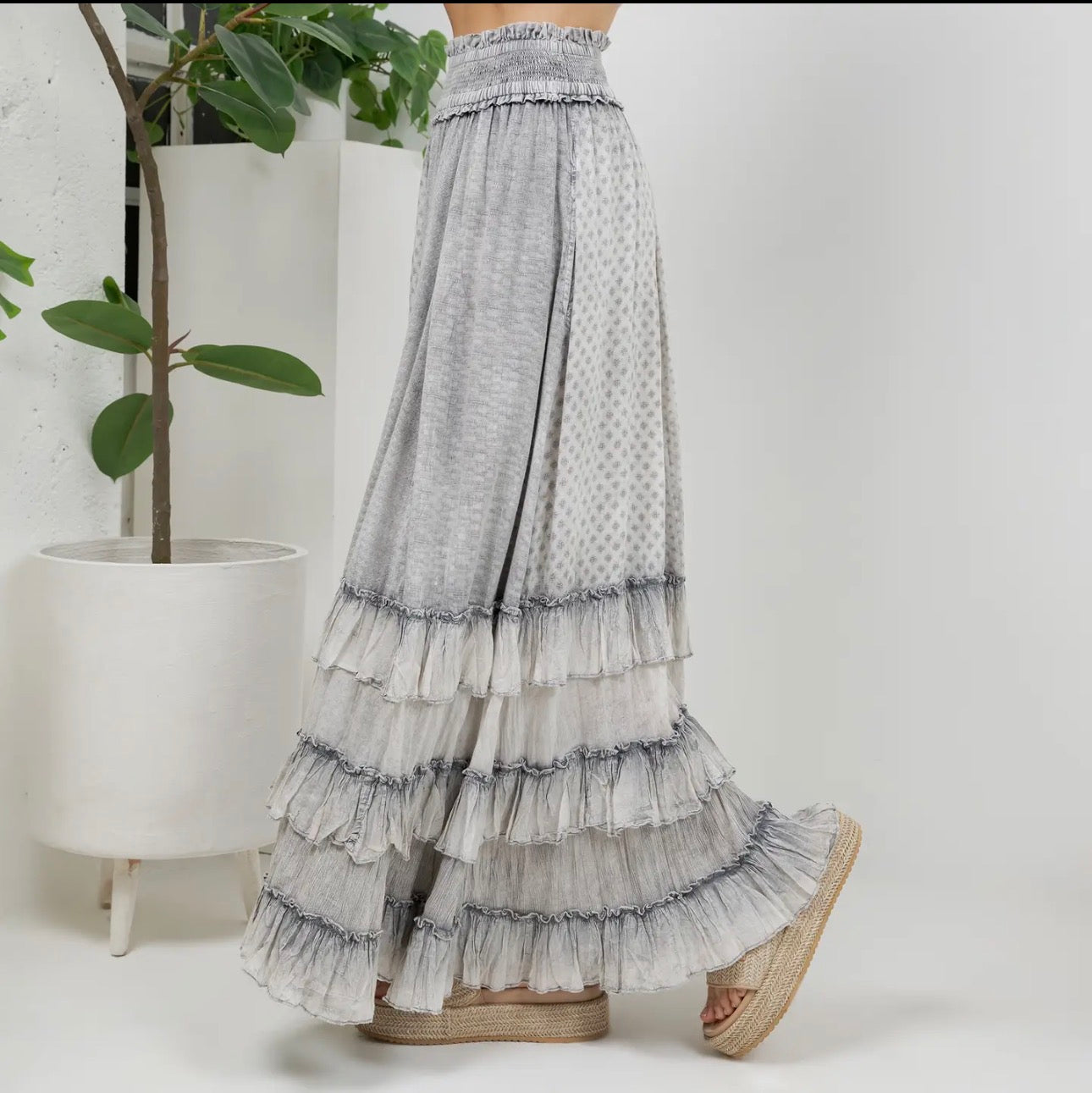 Ruffle Tiered Maxi