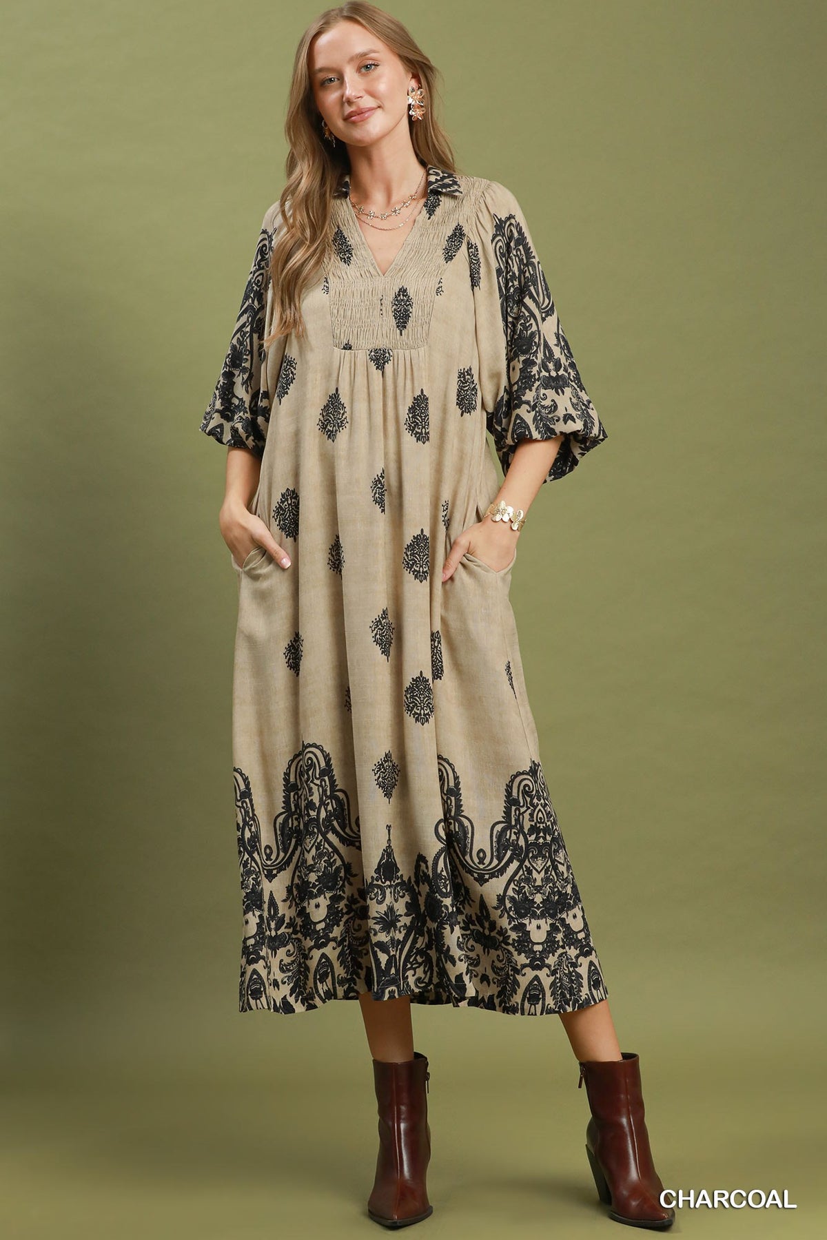 Boho Afterdark Midi Dress