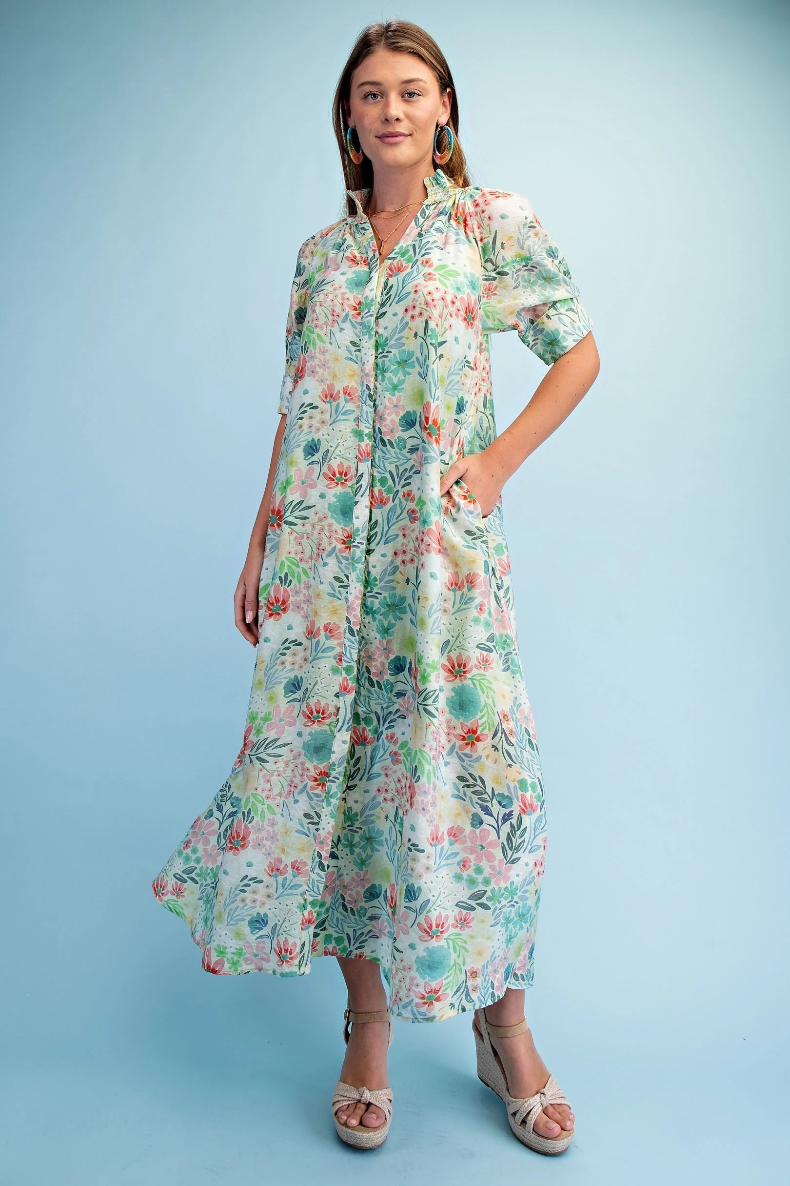 Blushing Blooms Maxi