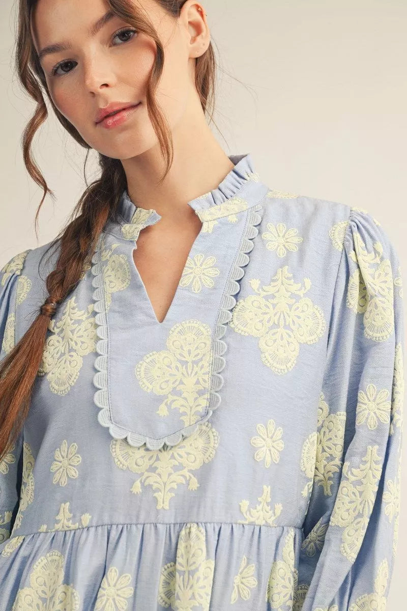 Ice Blue Queen Midi