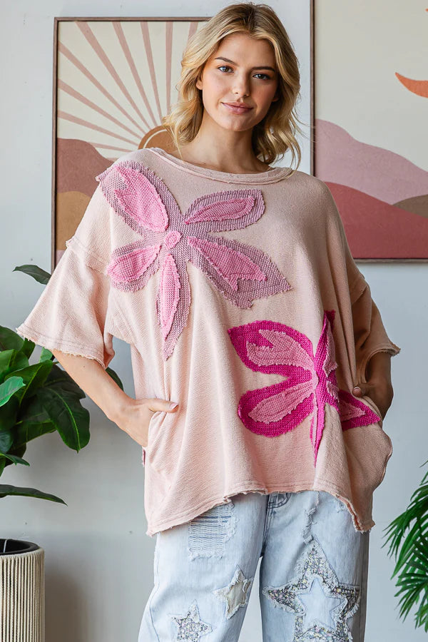 Magnolia Patch Top