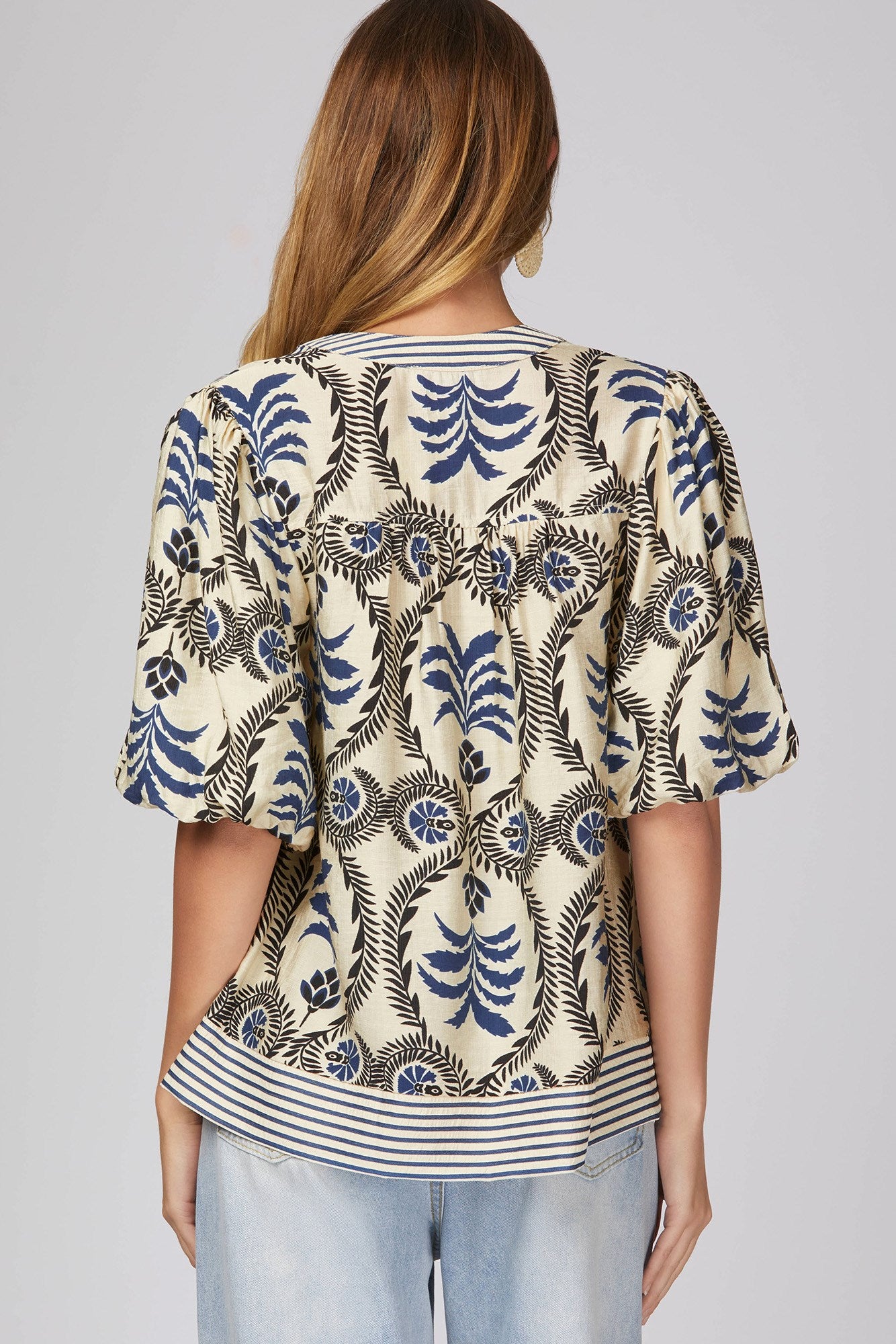 Midnight Bloom Blouse (reg. size)