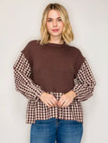 Brown Sugar Gingham Top