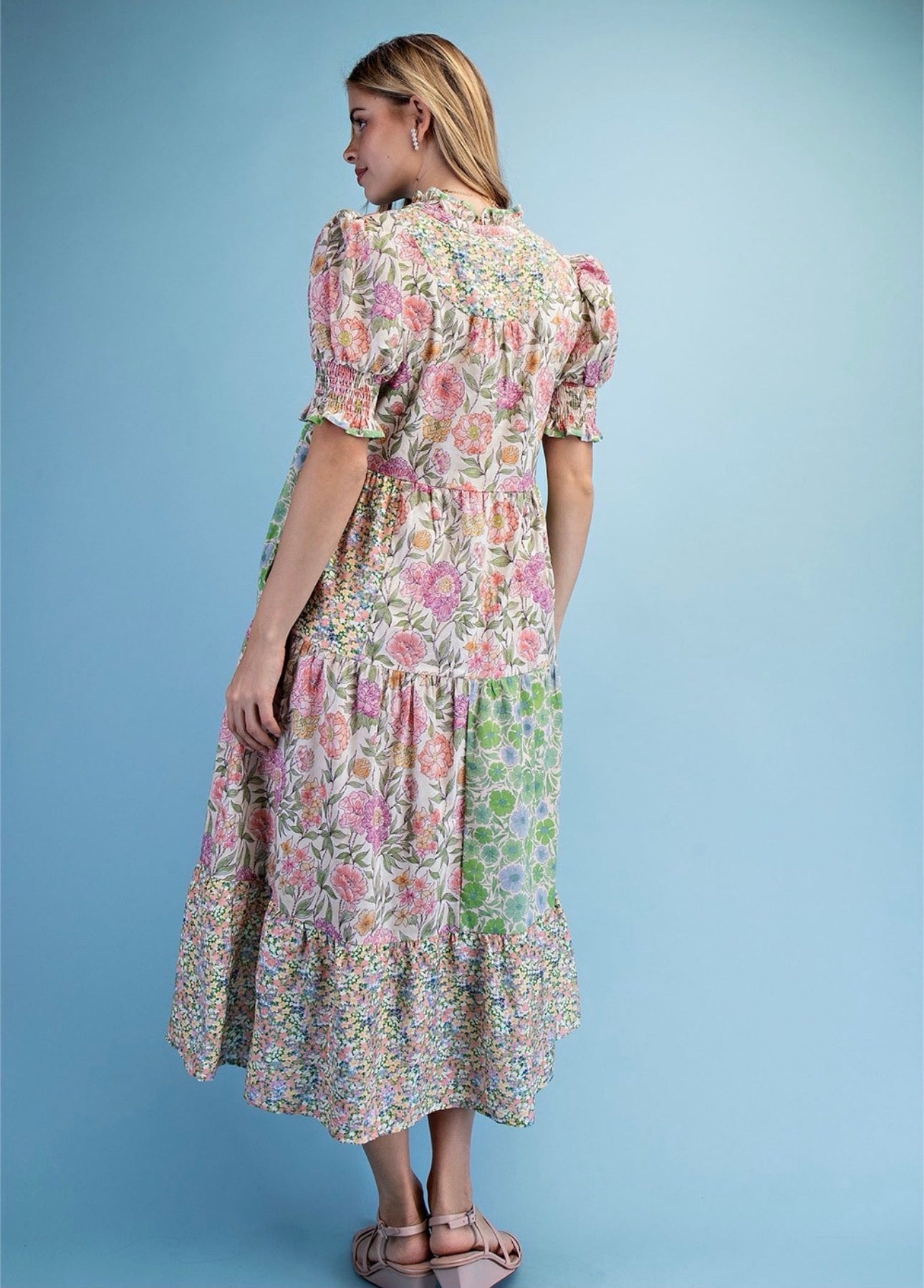 Garden Party Patchwork Dress
