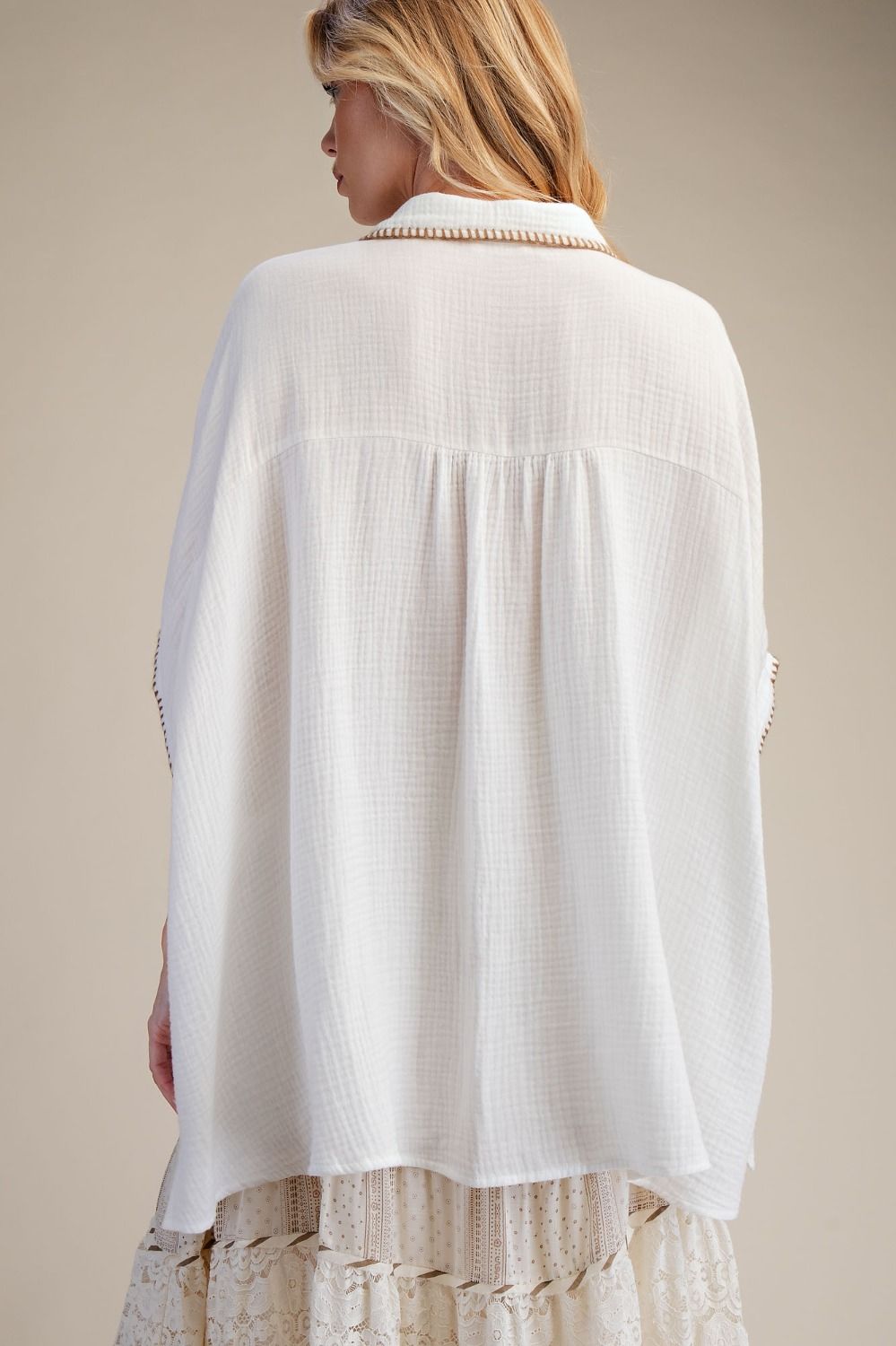 Cotton Washed Gauze Shirt