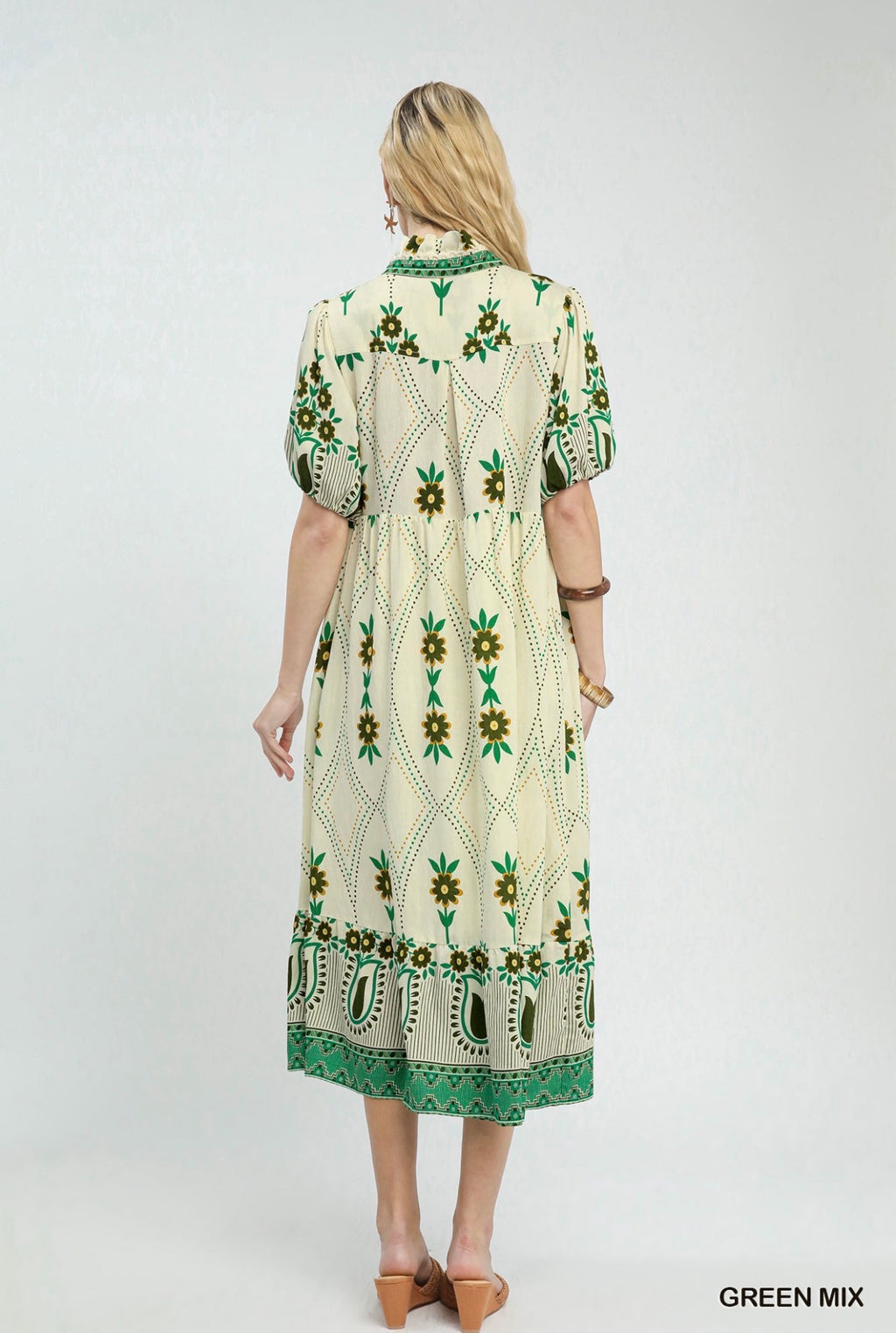 Provence Print Midi Dress