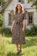 Leopard Luxe Midi Dress