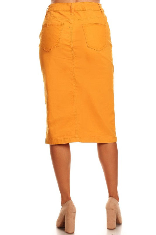Yam Denim Skirt