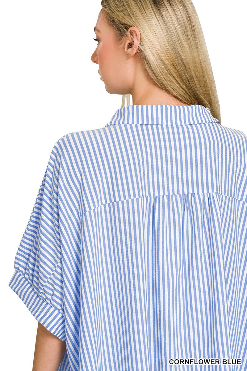 Oversized Button Down Knit Top