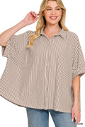 Oversized Button Down Knit Top