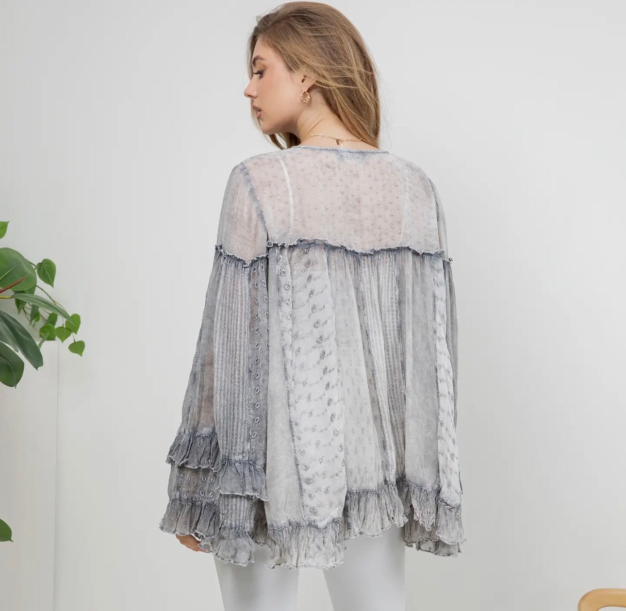 Dreamy Sheer Ruffle Top
