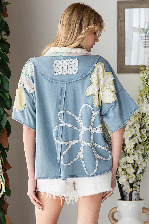 Daisy Patch Top