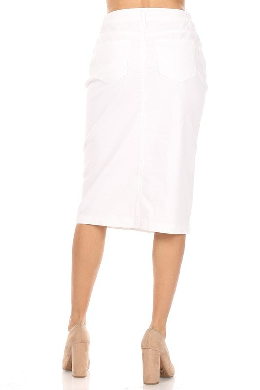White Denim skirt