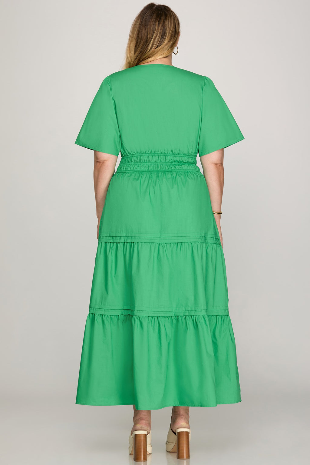 Curvy Smocked Maxi Dress