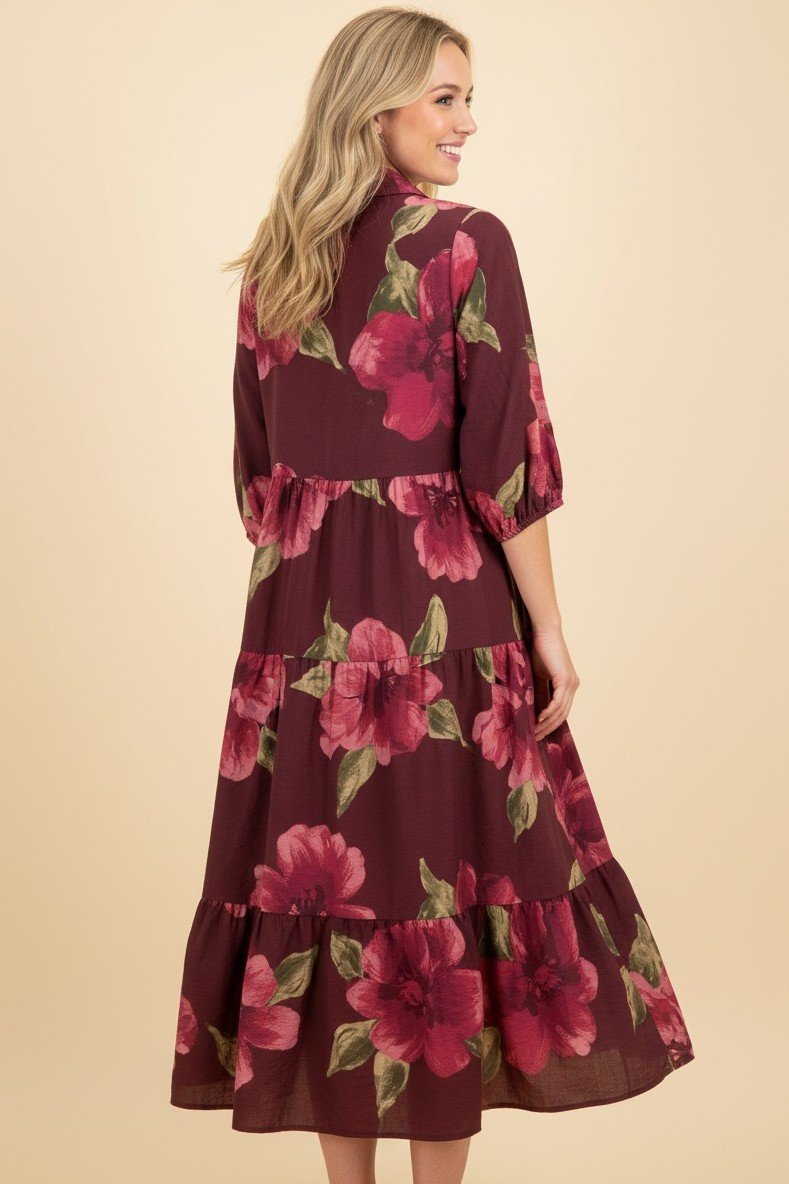 Maroon Bells Midi Dress